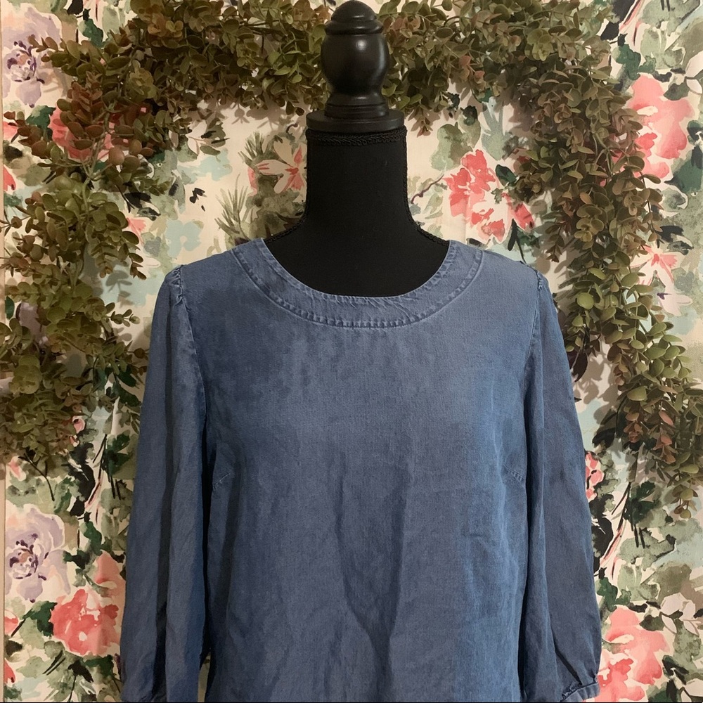 Ann Taylor | Denim Blouse